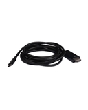 61063  3.1 USB Type-C To HDMI Cable w/ 6.6ft, 2M Cable Black