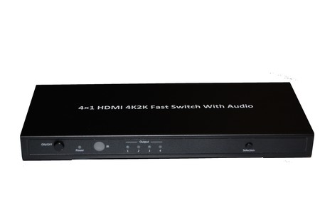 4x1 HDMI® 4K2K Fast Switch with Audio
