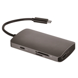 USBC-7HM2CRUPD10 TYPE-C TO HDMI2.0 4K, USB 3.0, SD/TF Card Reader , 100W PD Adapter