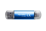 U2OTG32G 32 GB OTG Flash Drive Mirco B & USB-A Dual Plug Black and Blue