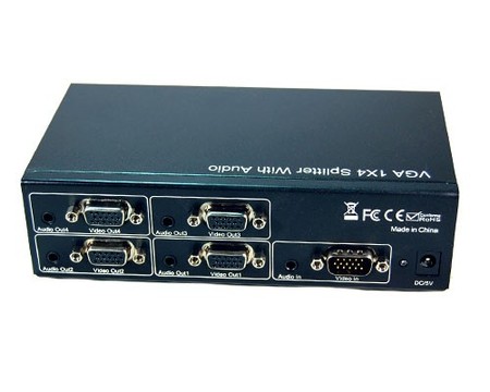 VGSP104 VGA 1x4 Splitter w/ Audio