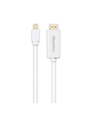 11166 Mini DisplayPort 1.2 to HDMI 2.0 Cable Thunderbolt Port Compatible 10 Feet White