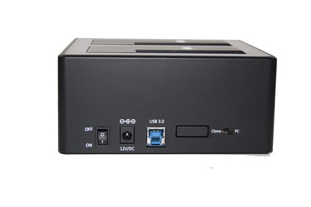 T-300D Super Speed USB 3.0 to Dual SATA III Docking Station with Stand Alone Duplicator