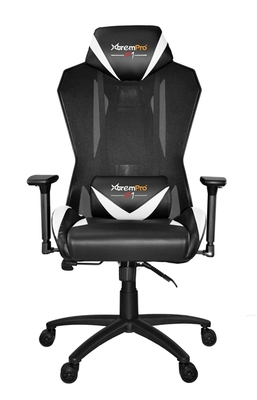 XTREMPRO 22046 F1 MESH SWIVEL GAMING CHAIR (BLACK+WHITE)