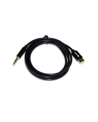 11168 Type C to 3.5mm Audio Aux jack Headphone USB C Male to 3.5mm Male Cable Adapter Black