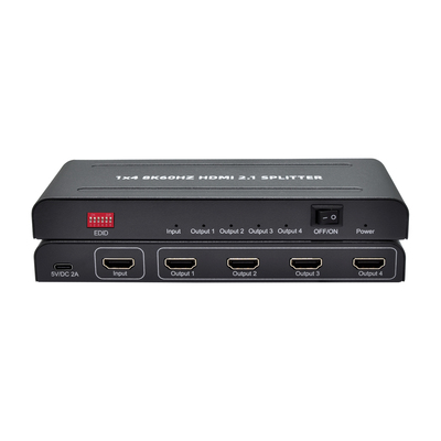 HDMI 2.1 1X4 SPLITTER with EDID , 8K60HZ