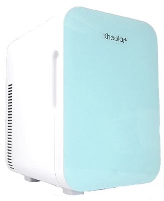 Portable 10 Liter Cooler and Warmer Compact Mini Refrigerator W/ Eraser Door Board Blue For Home