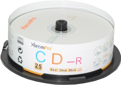 11037 Blank CD DVD-R 16X 4.7GB 120 Minutes DVD 25 Pack Storage Media in Spindle
