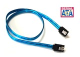 UV Blue Serial ATA III 6Gbps Cable w/Locking Latch