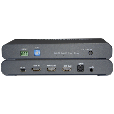 8K HDMI2.1 1x2 Splitter with Audio extractor