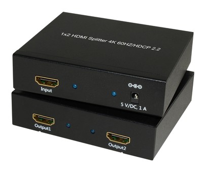 1x2 HDMI 2.0 4K@60HZ/HDCP 2.2 Splitter