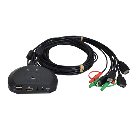 KVM-2HM 2-Port USB HDMI/Audio Cable KVM Switch