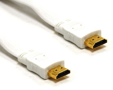 HM-FMW HDMI High Speed Male to Male White Cable - Retail pack