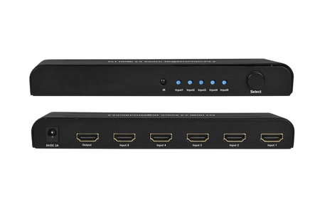 5X1 HDMI2.0 SWITCH 4K@60HZ, HDCP2.2