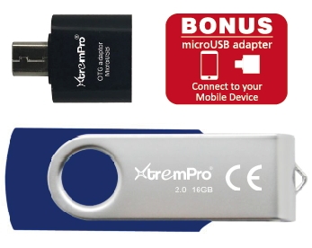 U216G01B 16GB Micro-B USB 2.0 Flash Drive