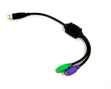 BT-1000BK USB to PS/2 for PC Only (Black)