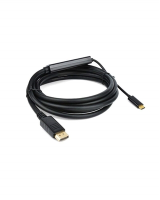 61062 3.1 USB Type-C To Displayport Male Adapter Cable 4K2K@60Hz Black