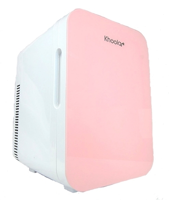 Portable 10 Liter Cooler and Warmer Compact Mini Refrigerator W/ Eraser Door Board Pink For Home