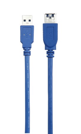 BYTECC 10FT USB3.0 TYPE A MALE TO A FEMALE EXTENSION BLUE CABLE