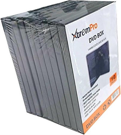 11082 3 Disc Jewel Protective Case Media DVD BLU-RAY Storage