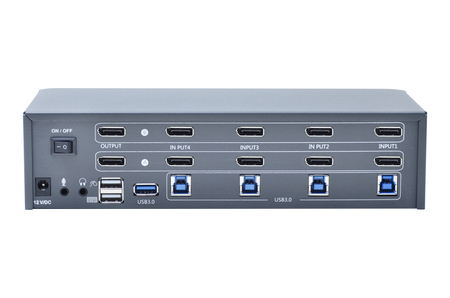 4-Port 8K Dual Monitor DP1.4 KVM Switch