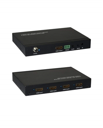 61035 Quad Multi-Viewer 4x1 HDMI Switch, 4 input HDMI 1 output