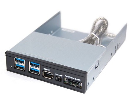 UFE-421 Bytecc 3.5" USB3.0/Firewire 400/POWER e-SATA Combo Internal HUB