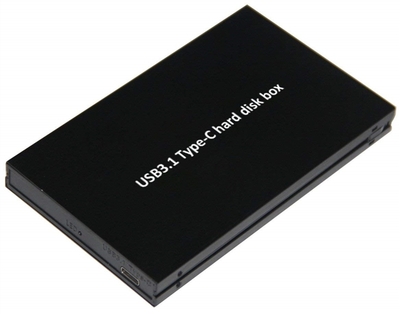 11013 XtremPro 2.5'' USB 3.1 Type-C SATA HDD/SSD Enclosure, Aluminum Casing w/ 12.5in Cable - Black