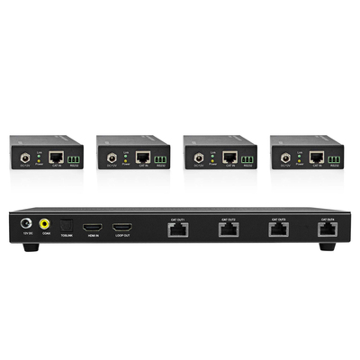 1X4 HDMI2.0 EXTENDER SPLITTER WITH AUDIO EXTRACTION(USED WITH HM-ET21A RX)