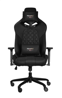 22042 RBG Multicolor Light R1 Gaming Chair Race Style Seat with Lumbar and Pillow Support Black