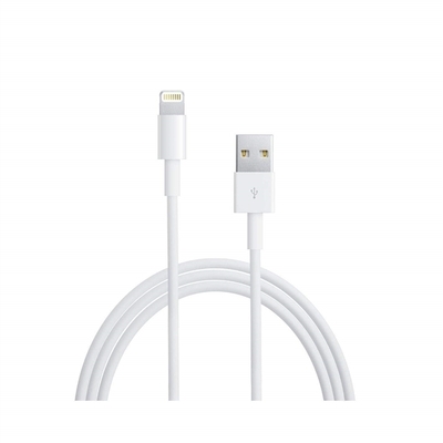11123 USB Charger Cable Fast Charging Data Sync 10 FT MFI Certified Fast Lighting Charge White