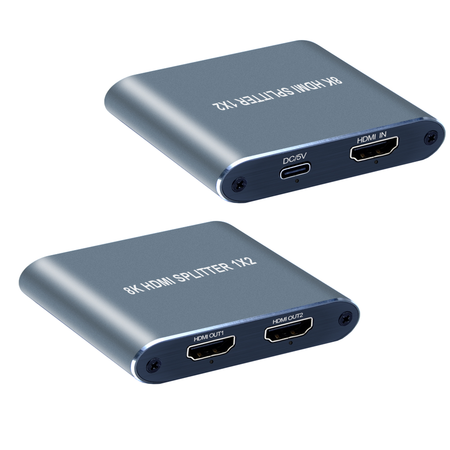 8K HDMI 2.1 1x2 Splitter